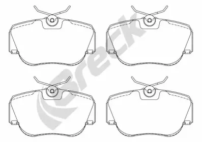 Комплект тормозных колодок, дисковый тормоз BRECK купить